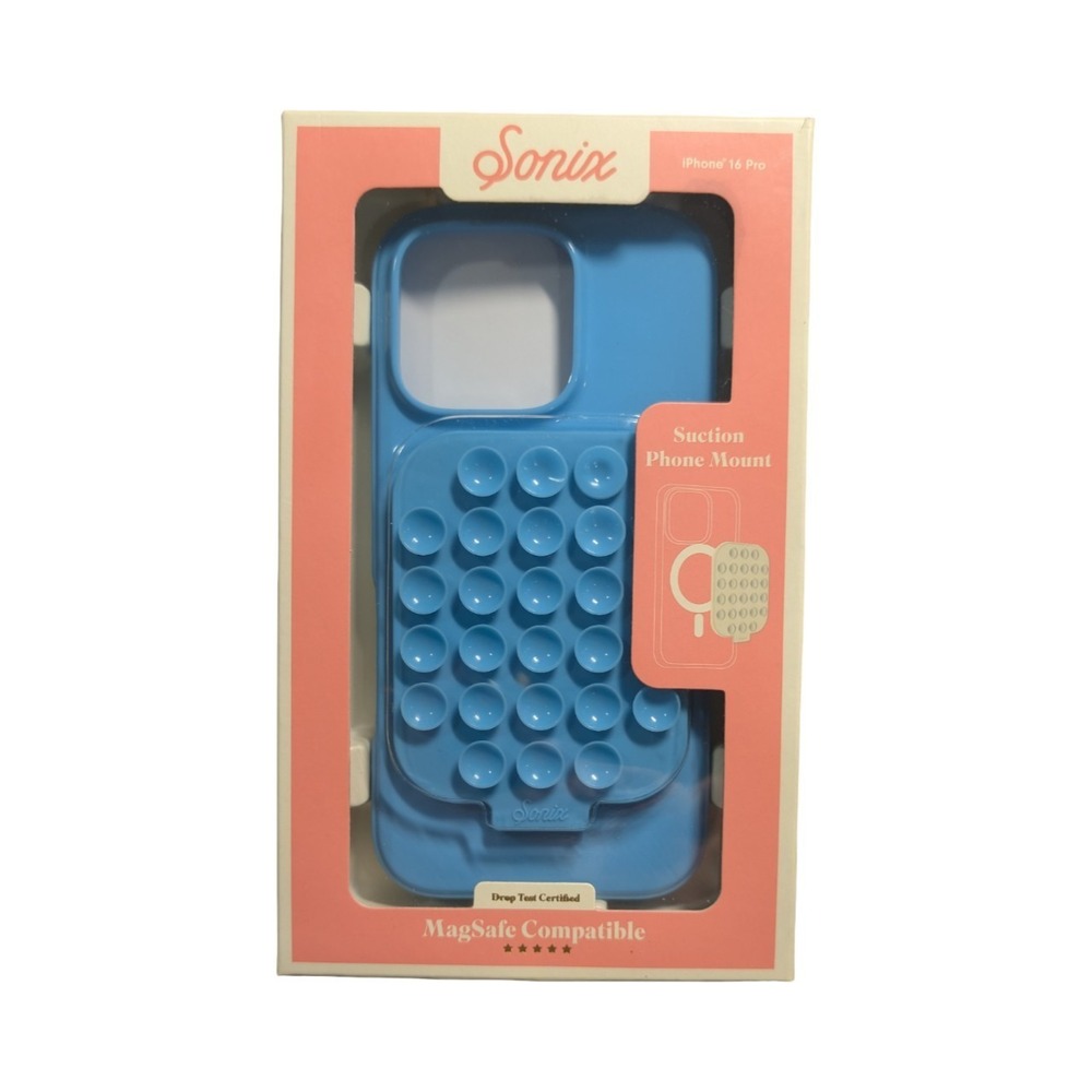 E4-O Sonix Magsafe Mountable Suction Case For Apple iPhone 16‎ Pro - Blue